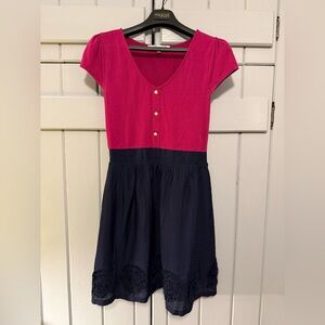 Annabella Francesca’s Collection Fuchsia and Navy Dress